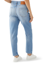 5-Pocket Cropped Boyfriend Jeans